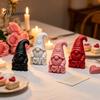 Anniversary Gifts for Couples Faceless Love Gnome Figurine, 3D Printed Valentine's Day Desktop Decor, Modern Minimalist Desk Accessories Romantic
