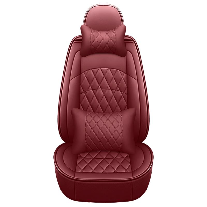 2021 Full Leather Diamond Pattern Car Seat Cushion for All Seasons