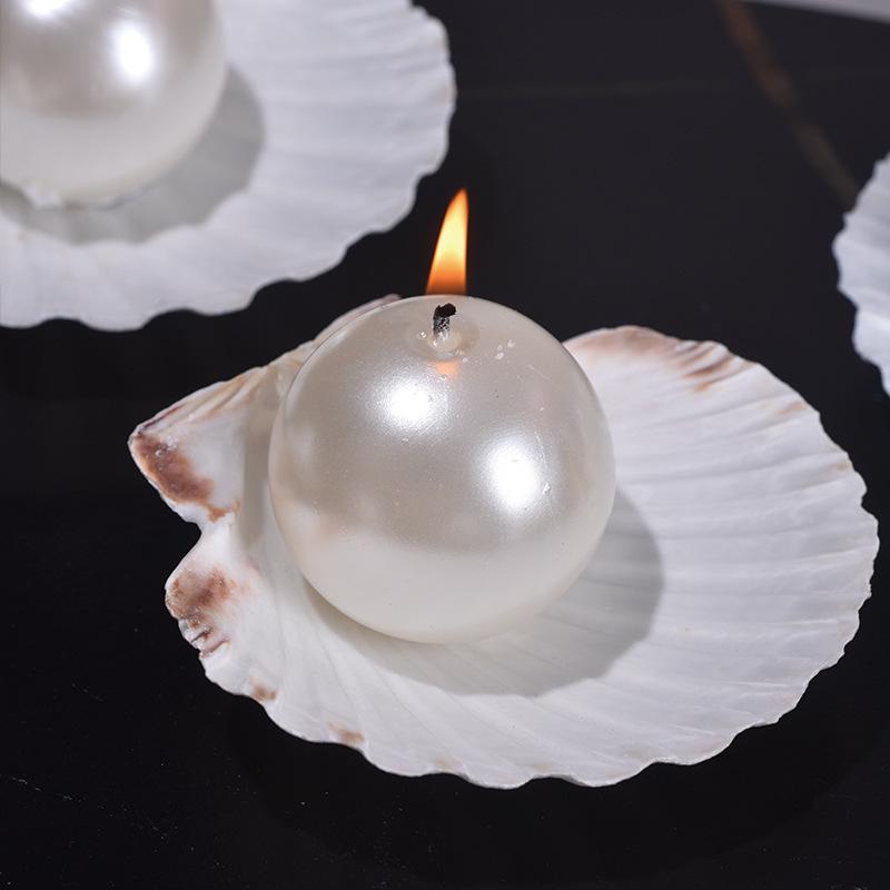 Luxury Romantic Seashell Pearl Aromatherapy Candle – Smokeless for an Elegant Atmosphere