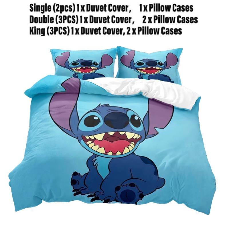 Stitch Series Digital Print Bedding Set Two Or Three Pieces Modern And Simple Style