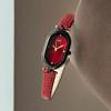 New Retro Oval Watch for Women, Light Luxury, Simple Leather Strap, Waterproof Quartz Women's Watches
