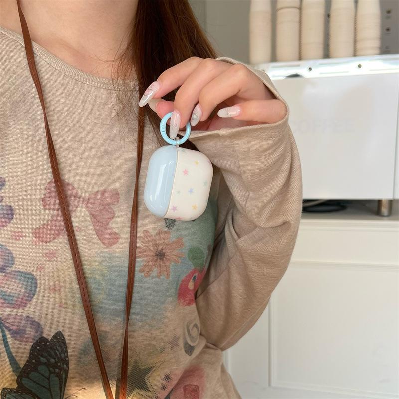 Small fresh color stars for AirPods 1 /1 earphone protective case 1pro third generation new niche simple