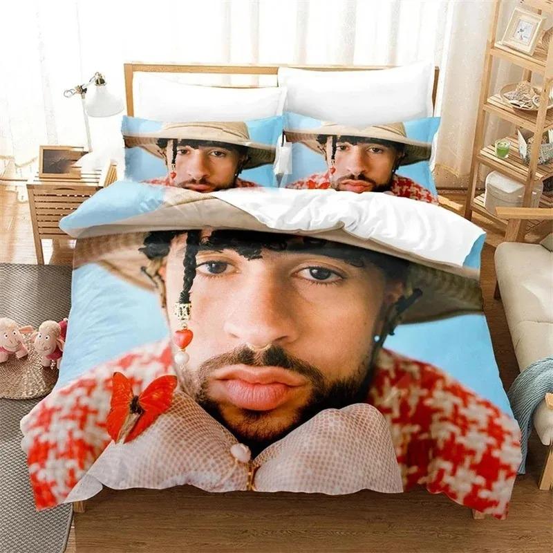 Un Verano Sin Ti Bedding Set Bad Bunny Duvet Cover Bedroom Comforter Single Twin King Size Quilt Cover Home Textile