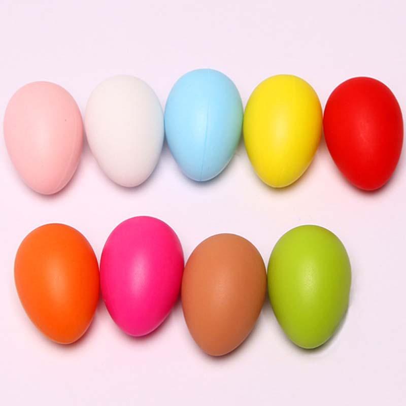 Färgglatt påskäggsskal för heminredning och gör-det-själv-målarleksak 6 cm Plastmaterial