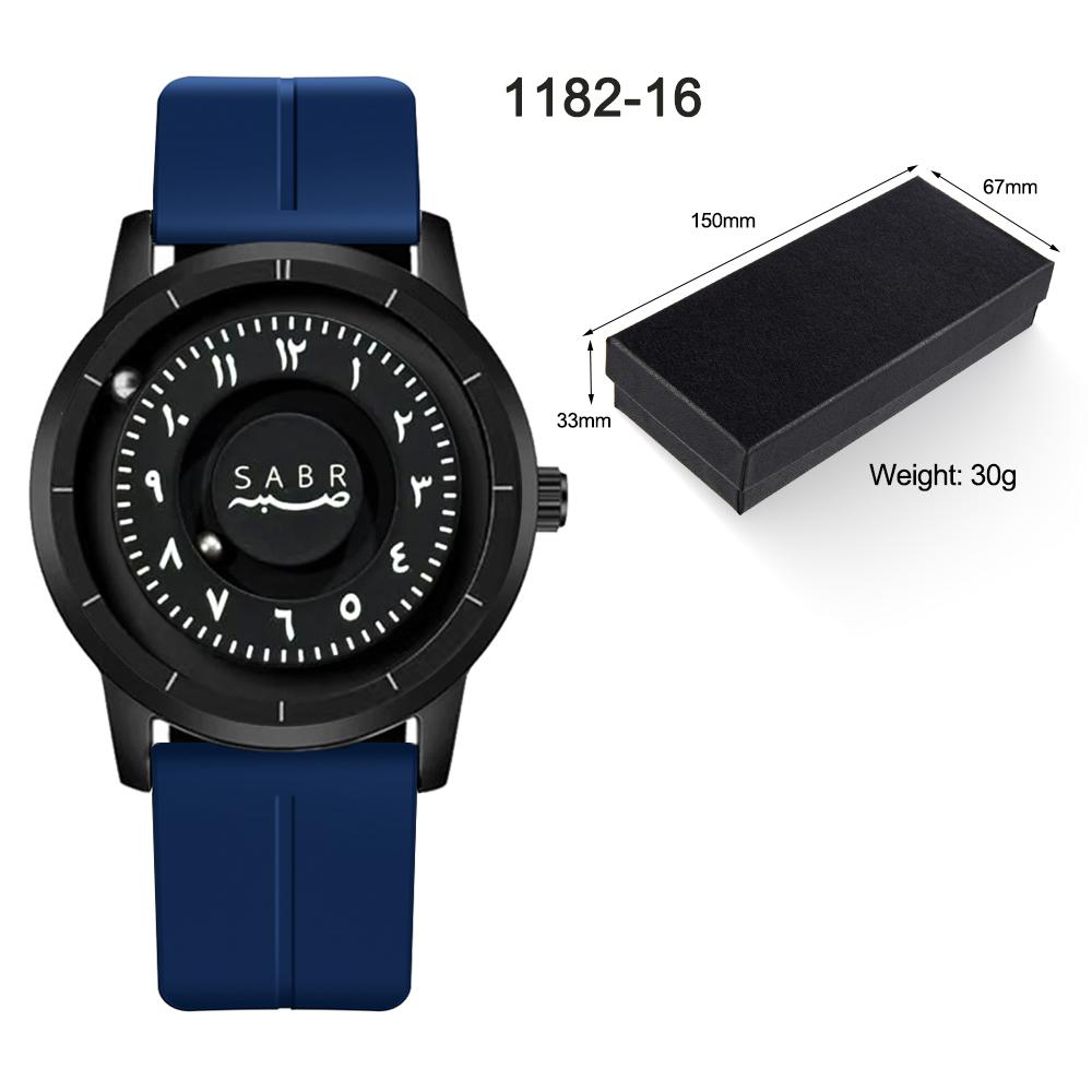 Sabr Magnetic Levitation Steel Ball Pointer Personalized Mirrorless Black Technology Men s Arabic Numerals Quartz Watch