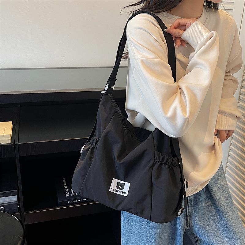 Nylon Lightweight Shoulder Bag Women's Commuter Multi-function Crossbody Bag