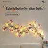 LED Schmetterling Rosenranken Lichter - Biegsame Feiertags Wanddekorationen