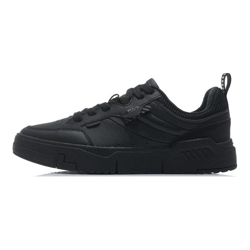 Li Ning Essence ACE Textile, Synthetic Leather Slip Resistant Abrasion Resistant Low top Skateboard Shoes Men's Black AGCR235-3
