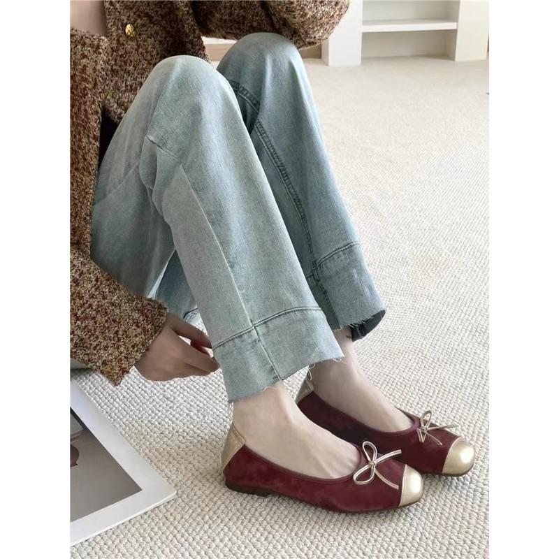 Jednoduché boty s měkkou podrážkou, ploché baleríny