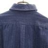 AT-DIRTY made in Japan Striped Pattern Long sleeve Denim shirt M Indigo Men's Used