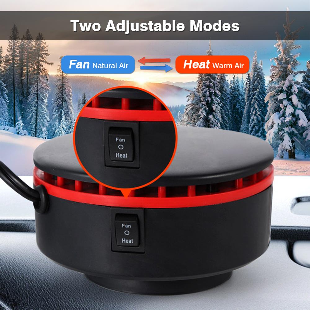 Portable Car Heater Defroster Car Windshield Defogging Defrosting Winter Drying Heating Car Heater 12V 150W