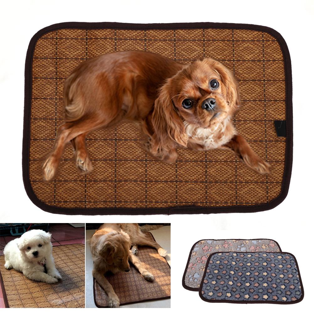Summer Dog Mat DoubleSided Pet Cooling Cushion Soft Breathable Cat Sleeping Bed