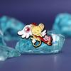 Adorable Japanese Anime Character Pin Cute Yellow Winged Mouse Brooch Accessory For All Ages