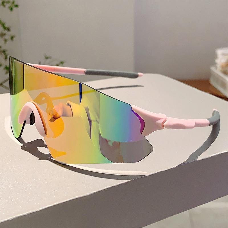 Fashion Monoblock Anti UV Men's Goggle Outdoor Brand Mirror Sports Sunglasses Women Oversize Decor Shades for Cycling
