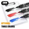 3mm Waterproof Oil-Based Large Tip Marker - Fade-Resistant, Non-Erasable, Convenient Large Capacity Pen
