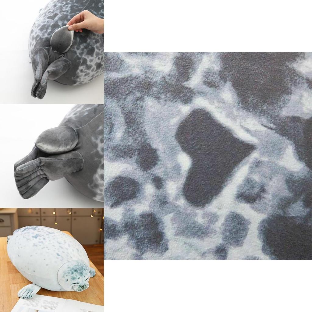 Large Chubby Blob Seal Plush Toy Animal Pillow Pet Soft And Cute Ocean Stuffed Doll Gift