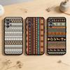 AAA P-Palestine H-Hattah Keffiyeh pattern Coque de téléphone pour Samsung Galaxy A73,A72,A71,A70,A53,A52,A51,Autres Housse souple noire