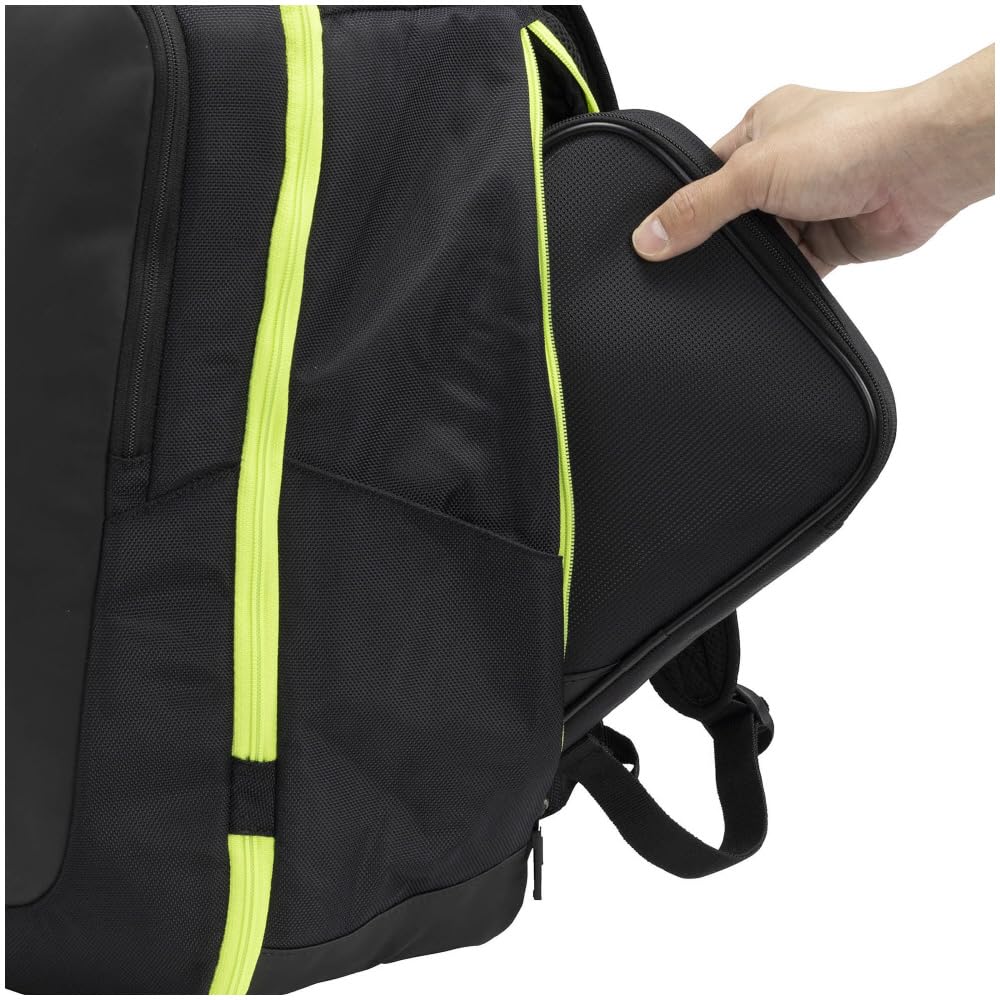 MIZUNO Table Tennis Soft Case for 2 Clubs Center 83JD3510 (with Cover) Black/Gold