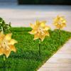 10 Pack Sparkly Bird Repellent Rotating Windmill with Stakes Extra Sparkly Pinwheel Bird Repellent Devices for Garden Yard Decor