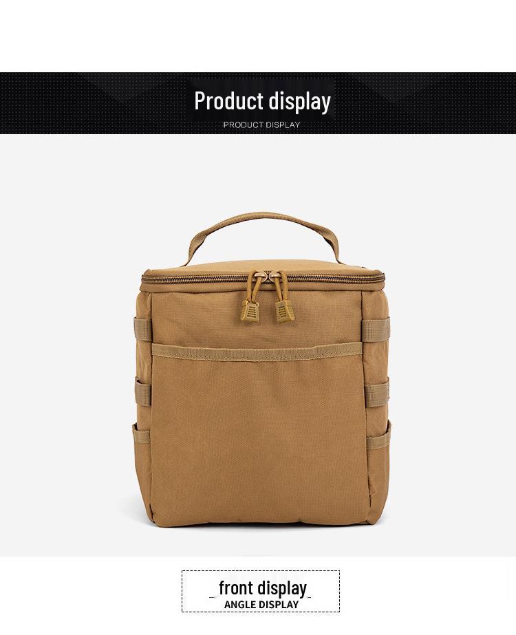 Foldable Outdoor Camping Storage Bag - Large Capacity, Multifunctional, Waterproof for Picnic and Tools.