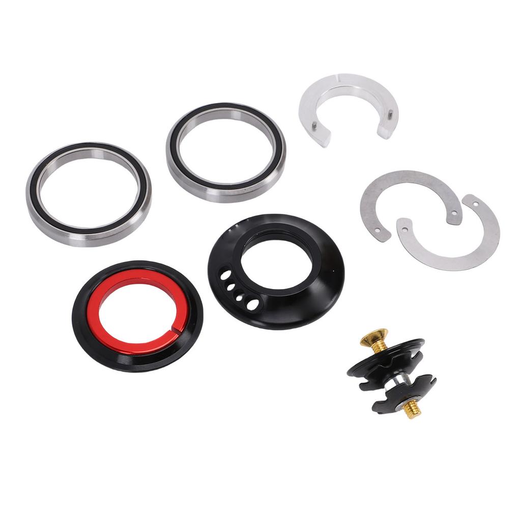   Cable Routing Headset for IS52 Standard Frames, Integrated Design for 28.6mm Upper, 40mm Lower with Nut 6.5mm and CNC Machined Aluminum Alloy Materi