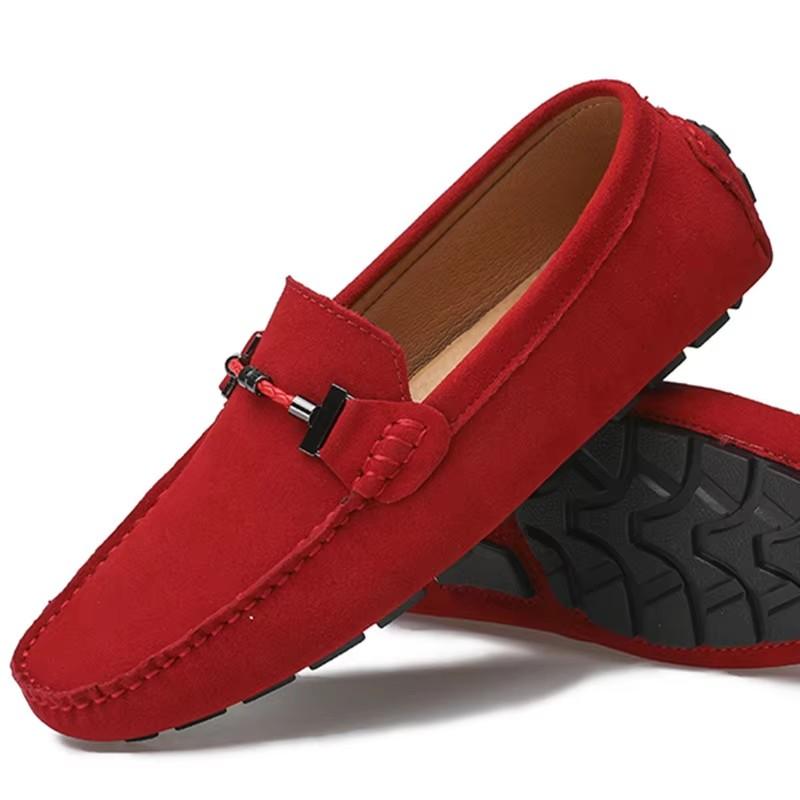 Fashion New Male Shoes Handmade Men's Loafers High Quality Men Casual Flat Light Fashion Moccasins Slip on Walking Shoes Big Size 38-49