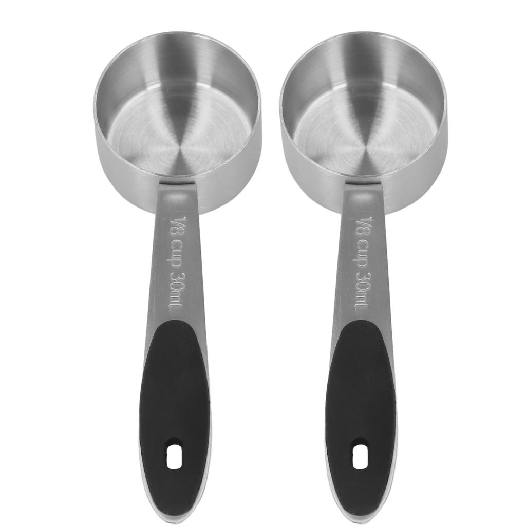 2 szt. Miarka do kawy ze stali nierdzewnej 1/8 szklanki 30 ml Miarka stołowa Łyżka stołowa dla