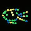 Piedras de Jardín Luminiscentes, Guías Nocturnas de 1 cm de Rocas Luminosas, Piedras Decorativas para Acuario, Piedras Resinosas Brillantes para Paisajismo Exterior y Caminos