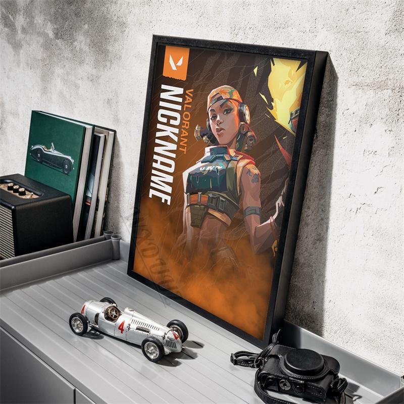 Game Valorant Character Nicknname Picture For Room Living Wall Art Home Decor Canvas Painting Print Poster Game Enthusiasts Gift