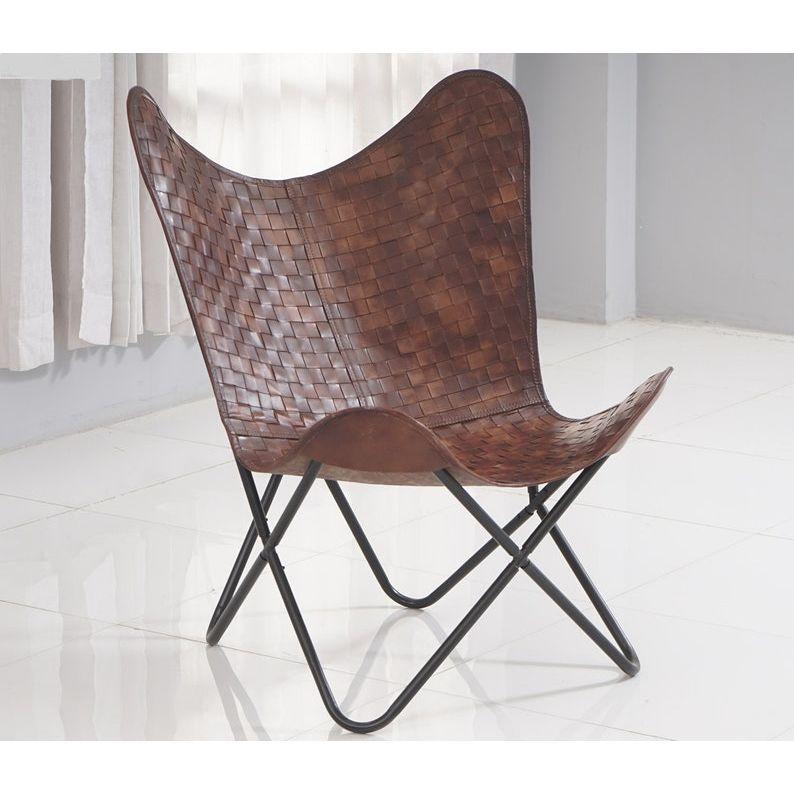

LEATHER BUTTERFLY CHAIR