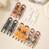 Traceless U-shaped Hair Stick Tortoiseshell Hair Fork Hairpin Geometric Women Girls Hair Accessories Headwear Hairstyle Tools