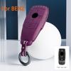 For Mercedes Benz A C E S G Class GLC CLE CLA GLB GLS W177 W205 W213 W222 X167 AMG Suede Leather Car Key Case Shell Keychain