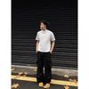Men's Heather Gray Mock Neck Short Sleeve T-Shirt Casual Oversized Streetwear Top