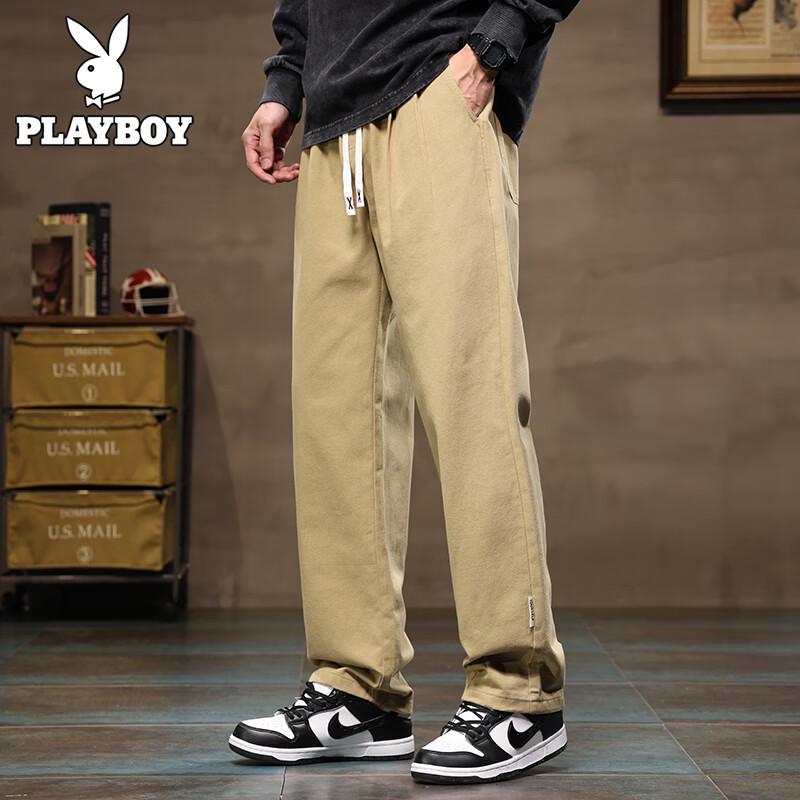PLAYBOY Men s Cotton Casual Trousers M