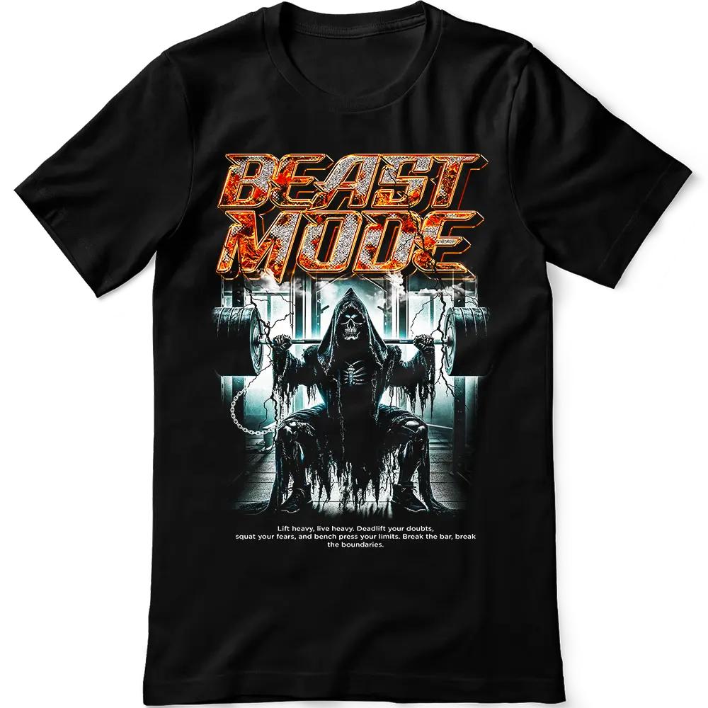 

Grim Reaper Cotton TShirt Streetwear Sporty Men Fitness Muscle Black - Men s Summer Cotton Graphic Tee S разноцветный