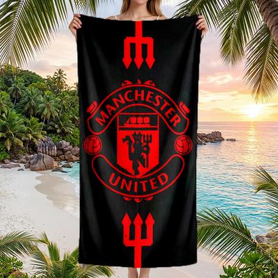 Toalla de Playa Manchester United Suave Microfibra Toalla de Verano Secado Rápido Absorbente para Playa Piscina Viaje