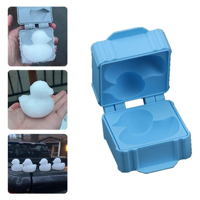 New Cartoon Cute Duck Shaped Rice Mold Maker Clip Children Outdoor Plastic Duck Rice Mold DIY Maker Sushi Mold Kitchen Gadget