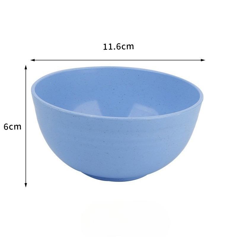 Wheat Straw Bowl, Household Anti-slip and Durable Rice Bowl, Student Dormitory Instant Noodle Bowl, Plastic Soup Bowl