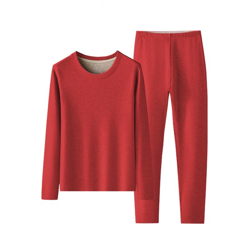 Women's Silk Wool Thermal Underwear Set for Autumn/Winter - Plus Velvet, Thick Bottom