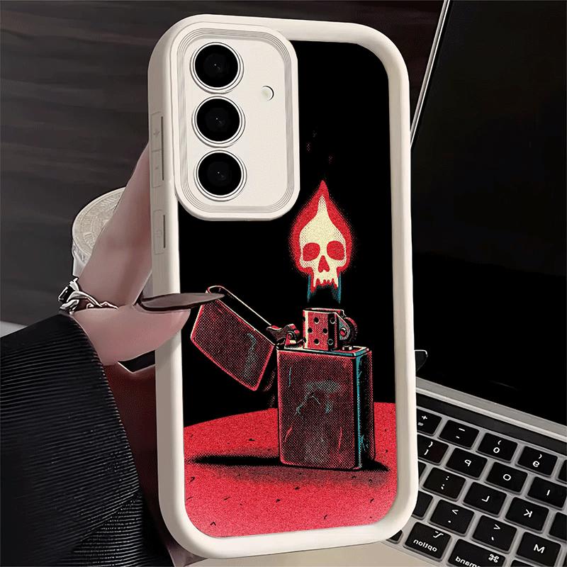 Phone Case for Samsung Galaxy S26 S25 Ultra S24 FE Lighter Cool Pattern Shell S23 Plus S22 + S21 S20 5G Soft Silicone Funda