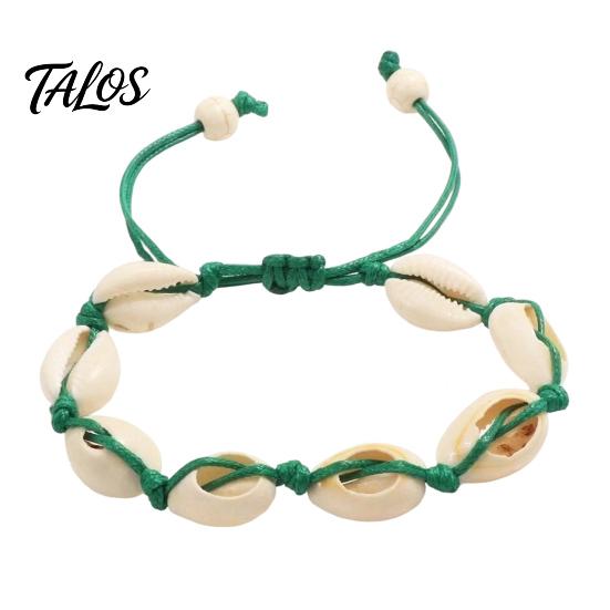 Flexible Rope Bracelets for All Sizes Handmade Seashell Bracelet, Natural Shell Boho Beaded Adjustable Retractable Knot Wristbands Woven String
