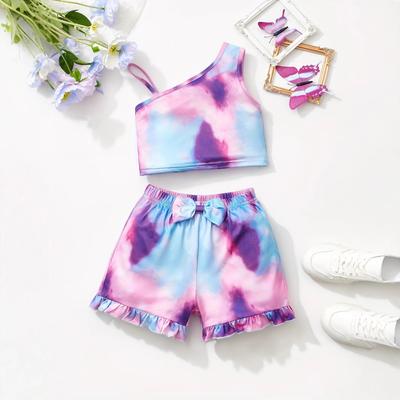 Mädchen Lässiges Camisole Shorts Set Sommer Kinder Mode Set