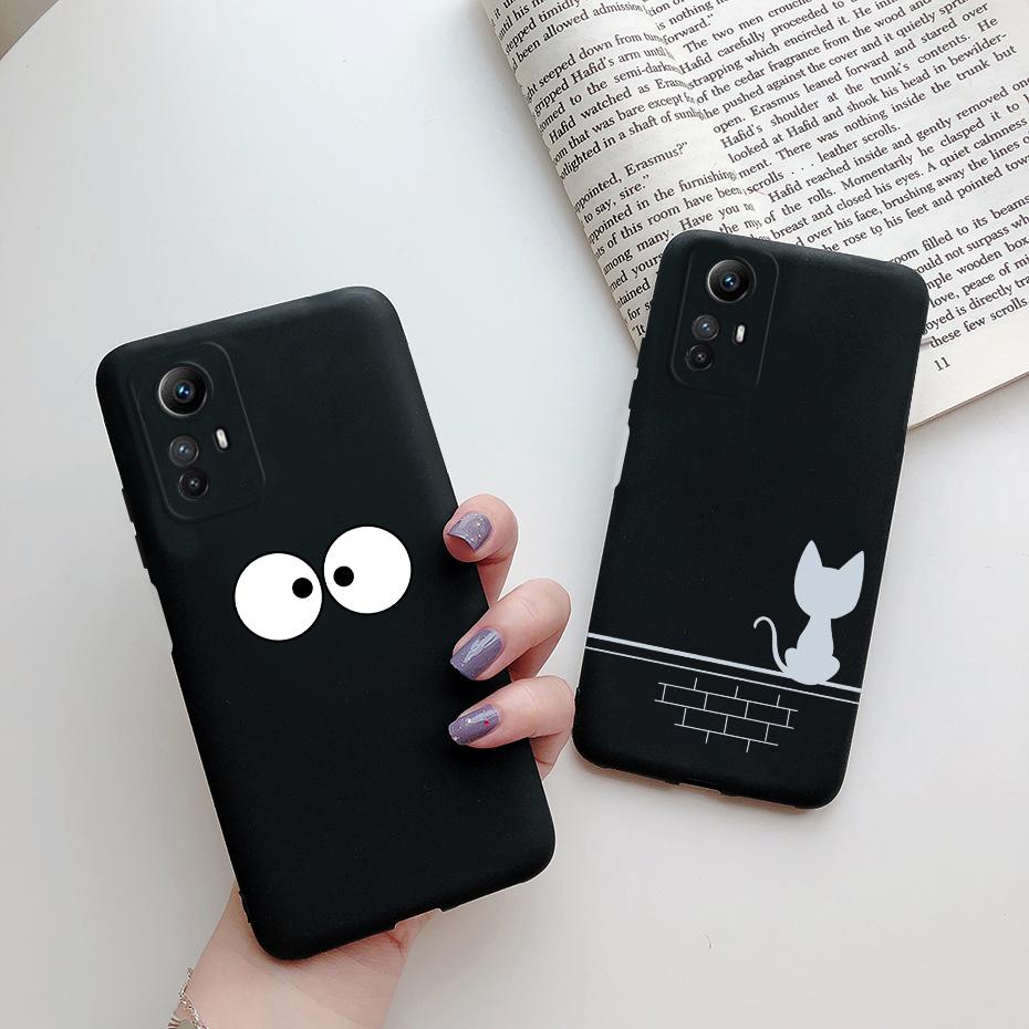 For Xiaomi Redmi Note 12S Case 4G Cat Cartoon Cute Silicone Back Cover for Redmi Note12s 2023 Fundas Note 12s 12 S 4G Soft Cases