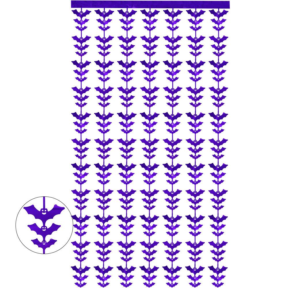 

Праздничная декоративная гирлянда-занавес с летучими мышами на Хэллоуин для уникальных жутких впечатлений на вечеринке StyleI