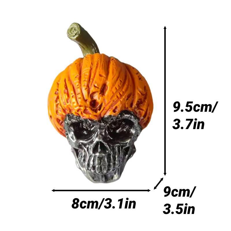 Exquisite Resin Craft Evil Pumpkin Skull Halloween Decoration