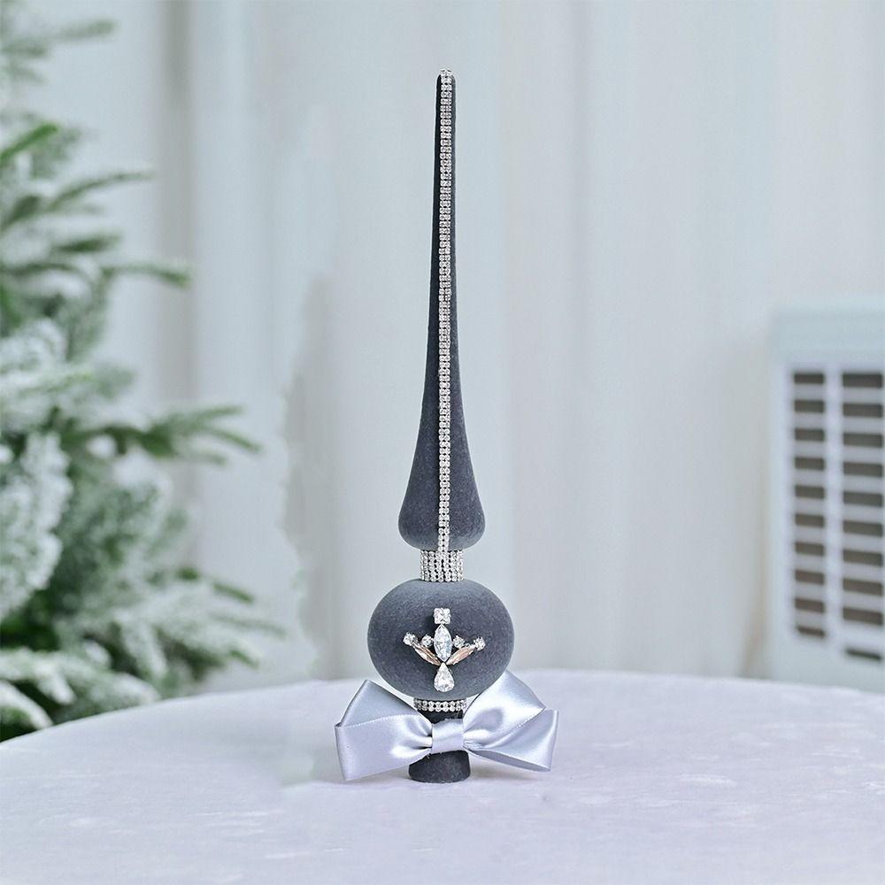 Reusable Christmas Top Star Decorations Vintage Xmas Tree Ornaments Hotel Mall