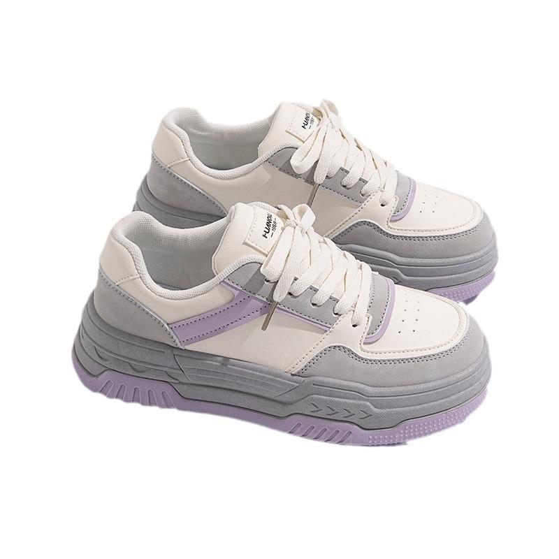 Global thick baseplate shoes women's 2025 spring new women's shoes versatile casual explosion white shoes women ZHQ5361-1