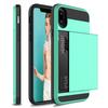 Hybrid-Rüstungs-Hülle für iPhone 14 13 Pro Max Brieftaschen-Hülle Kartenhalter Stoßfester Gummi-Stoßfänger Abdeckung für iPhone 14 Plus Hülle