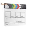 Film Clapper Board Acrylic Dry Erase Slate Colorful Director Video Scene Clapboard Cut Prop Whiteboard Marker Filming Tool for TV Series Studio