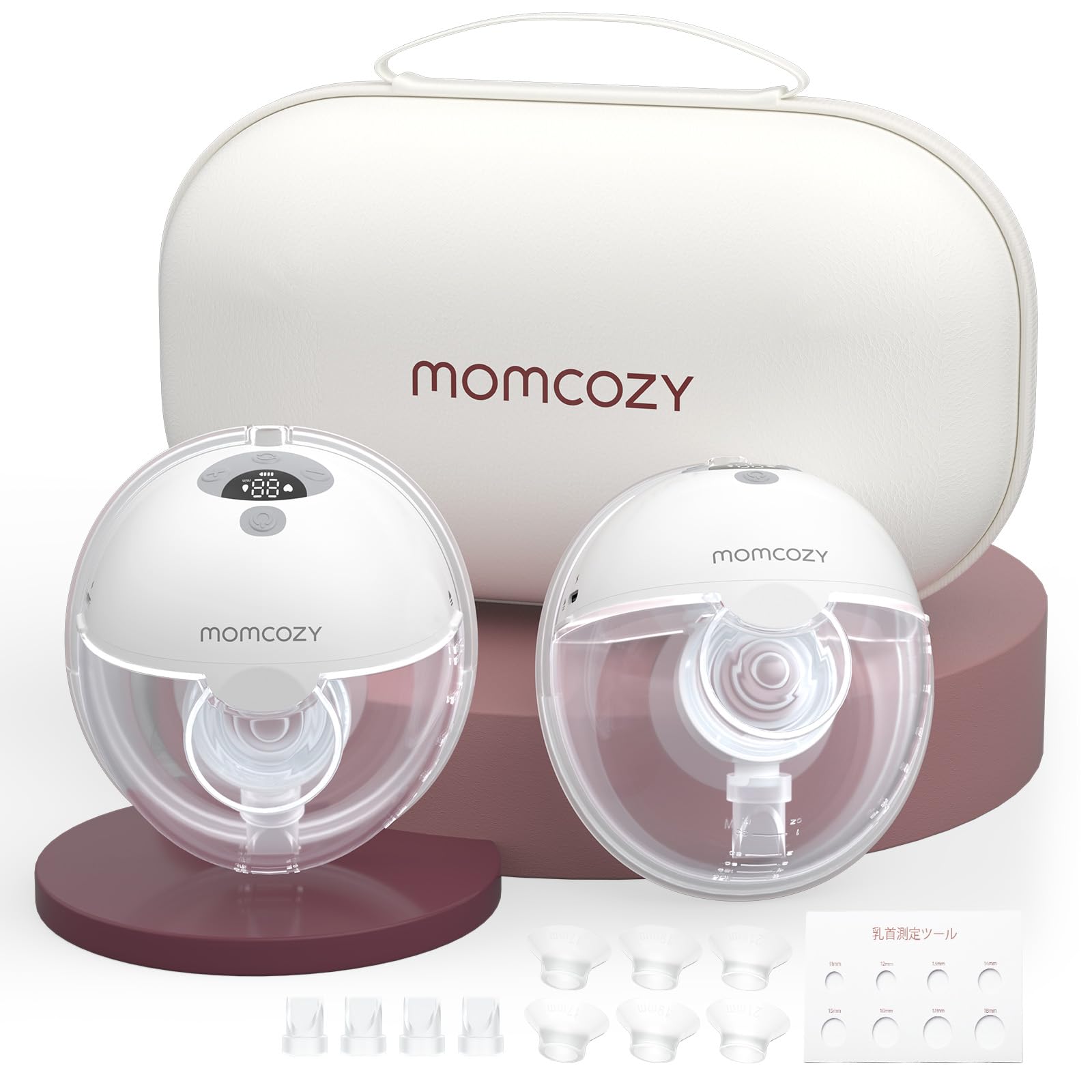 

Momcozy M5 Електричний знімний бездротовий молокозціджувач з 3 режимами та 9 рівнями всмоктування, легкий і простий у налаштуванні, сірого кольору, з функцією hands-free, рівнями, сірий колір
